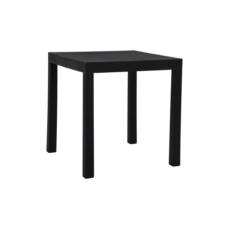 Table Bistro Carrée Summer, 28" de Largeur, Intérieur/Extérieur, Noir - Simple Boutique