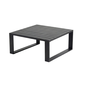 Table à café extérieure carrée Ireland 31.5" noire - Simple Boutique
