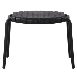 Table d'appoint Ronde Summer, 20" de Diamètre, Intérieur/Extérieur, Noir - Simple Boutique