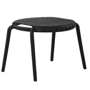 Table d'appoint Ronde Summer, 20" de Diamètre, Intérieur/Extérieur, Noir - Simple Boutique