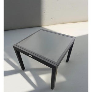 Table patio extensible Emma 35" à 70" – Aluminium noir 4 à 6 places - Simple Boutique