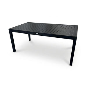 Table patio extensible Ristorante 70" x 106" – Aluminium noir - Simple Boutique