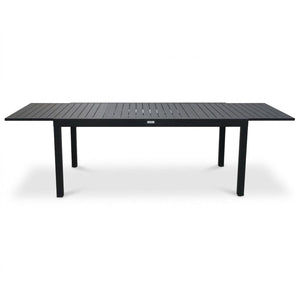Table patio extensible Ristorante 70" x 106" – Aluminium noir - Simple Boutique