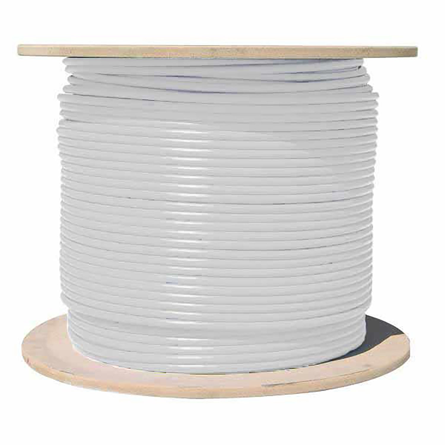 TechCraft - Câble Réseau Blindé Cat6a, S/FTP, Longueur de 1000 Pieds, CMR, Blanc - Simple Boutique