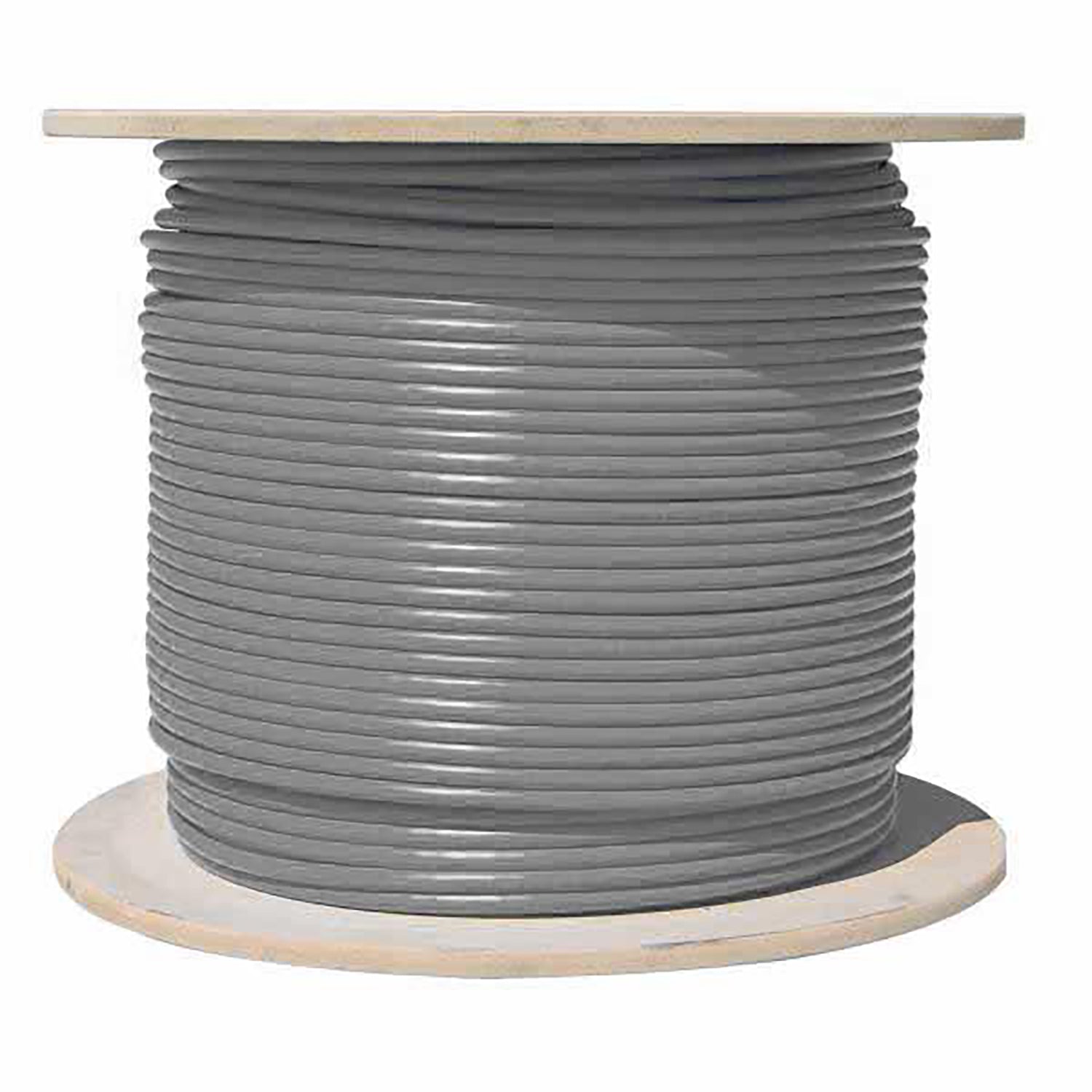 TechCraft - Câble Réseau Blindé Cat6a, S/FTP, Longueur de 1000 Pieds, CMR, Gris - Simple Boutique