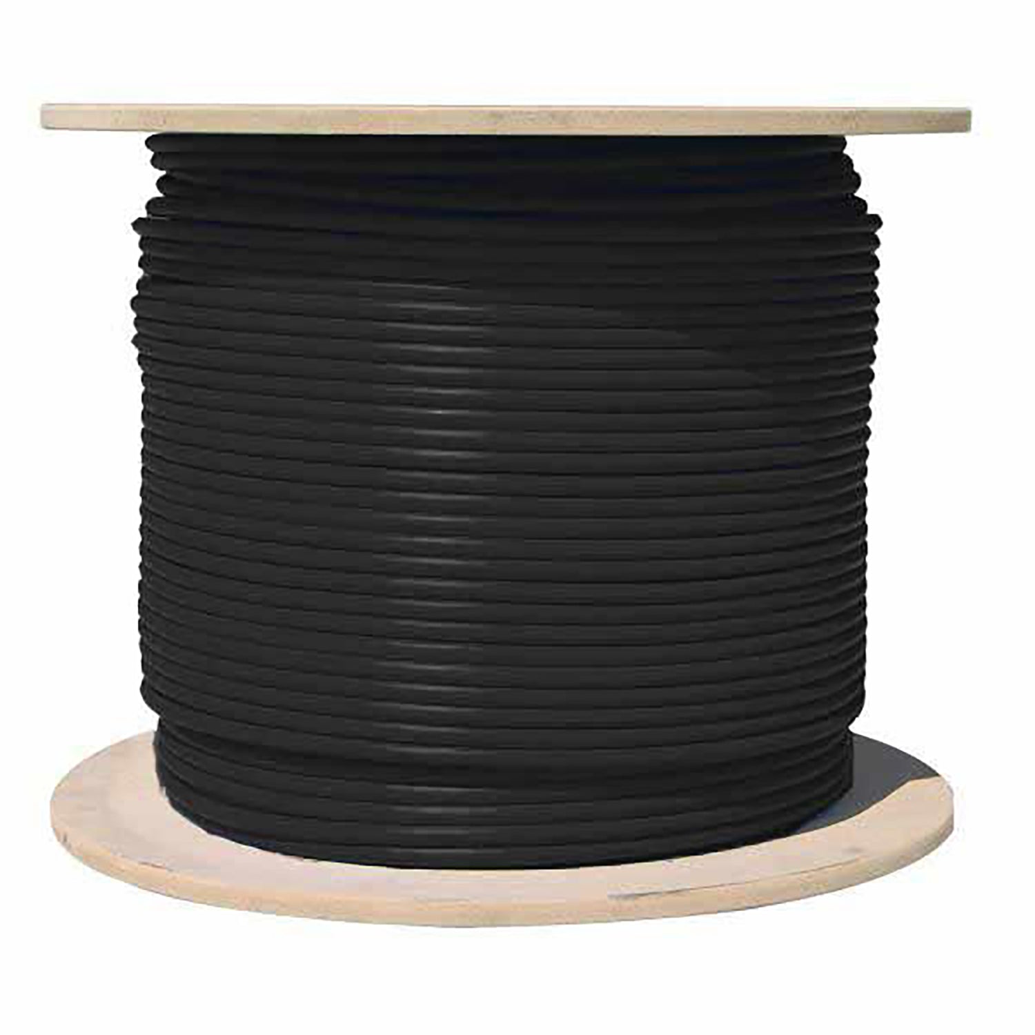 TechCraft - Câble Réseau Blindé Cat6a, S/FTP, Longueur de 1000 Pieds, CMR, Noir - Simple Boutique