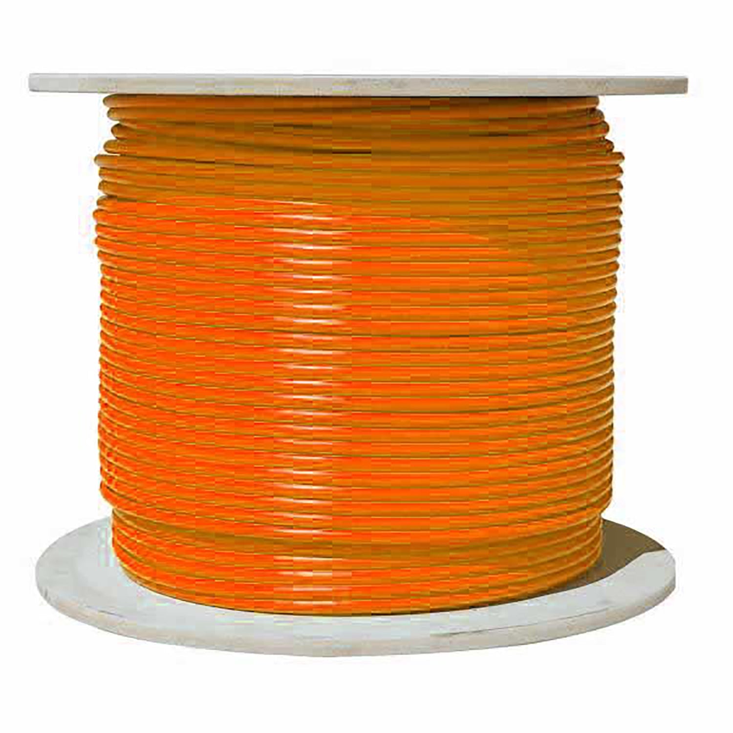 TechCraft - Câble Réseau Blindé Cat6a, S/FTP, Longueur de 1000 Pieds, CMR, Orange - Simple Boutique