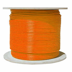 TechCraft - Câble Réseau Blindé Cat6a, S/FTP, Longueur de 1000 Pieds, CMR, Orange - Simple Boutique