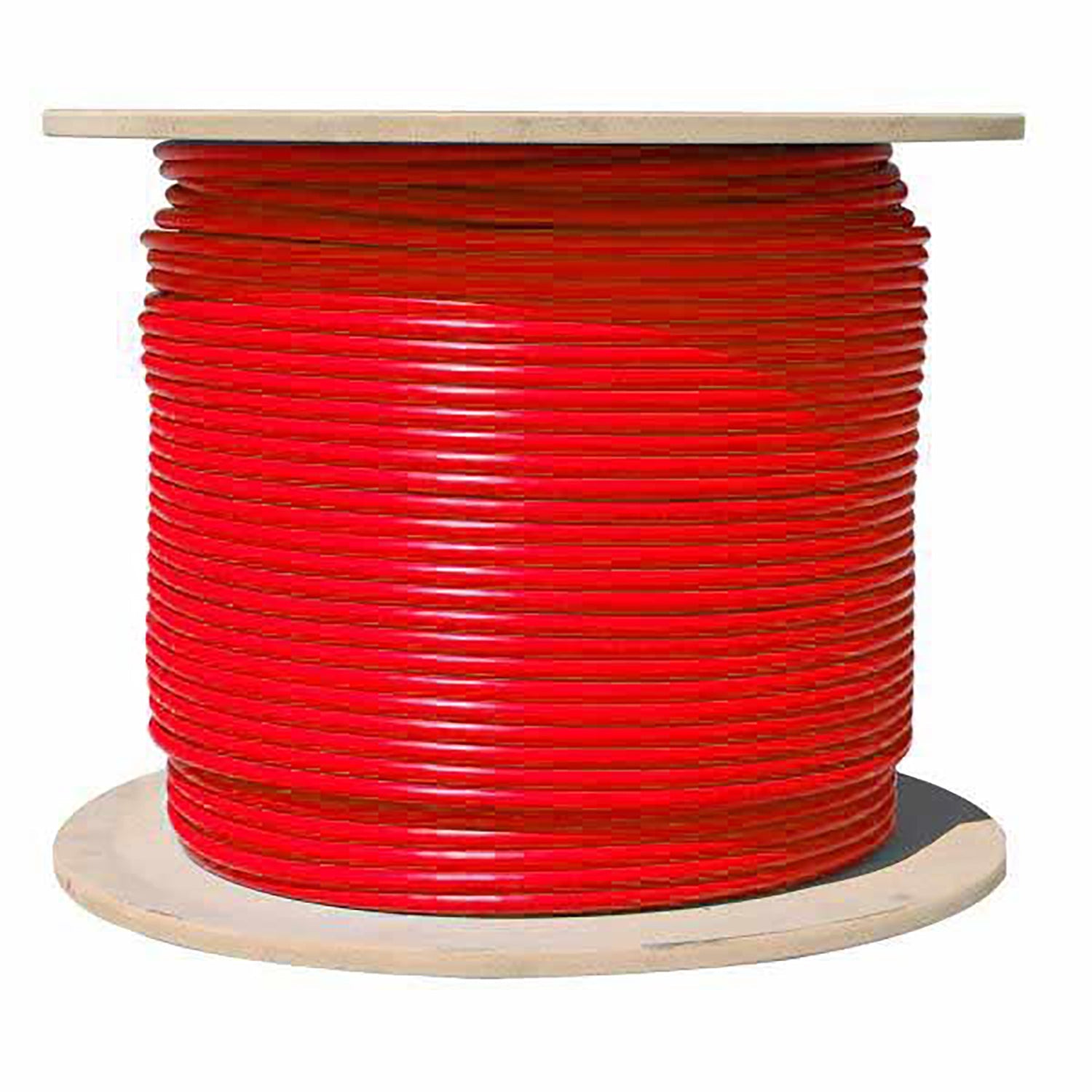 TechCraft - Câble Réseau Blindé Cat6a, S/FTP, Longueur de 1000 Pieds, CMR, Rouge - Simple Boutique