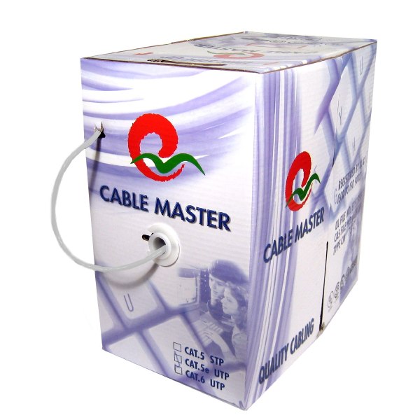 TechCraft Câble Réseau Cat6 Blindé F/UTP Toronné 550 MHz, FT4/CMG, Gris, Bobine de 1000 pieds - Simple Boutique