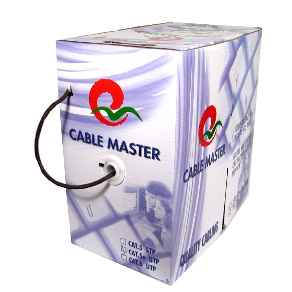 TechCraft Câble Réseau Cat6 Blindé F/UTP Toronné 550 MHz, FT4/CMG, Noir, Bobine de 1000 pieds - Simple Boutique