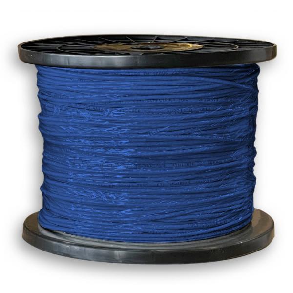 TechCraft Câble Réseau Cat6a UTP Ultra Mince Toronné, Bleu, Bobine de 1000 pieds - Simple Boutique