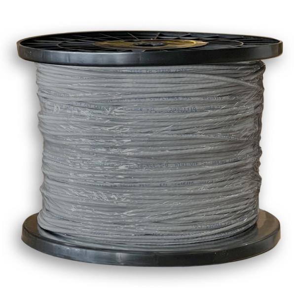 TechCraft Câble Réseau Cat6a UTP Ultra Mince Toronné, Gris, Bobine de 1000 pieds - Simple Boutique