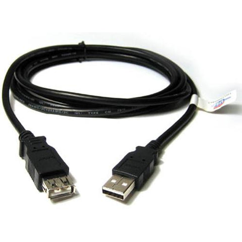TechCraft Câble USB 2.0 extension connecteurs A Mâle/Femele  1 pied noir