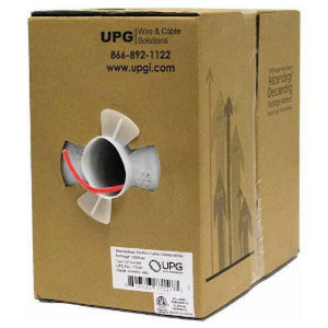 TechCraft Câble d'Alarme Incendie Solide 18 AWG 6 Conducteurs, FPLP/CMP, Rouge, Bobine de 1000 pieds - Simple Boutique