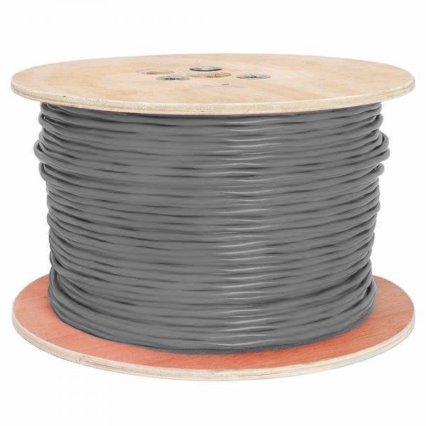 TechCraft Câble d'Alarme Incendie Toronné 16 AWG 2 Conducteurs, FPLR/CL3R, Gris, Bobine de 1000 pieds - Simple Boutique