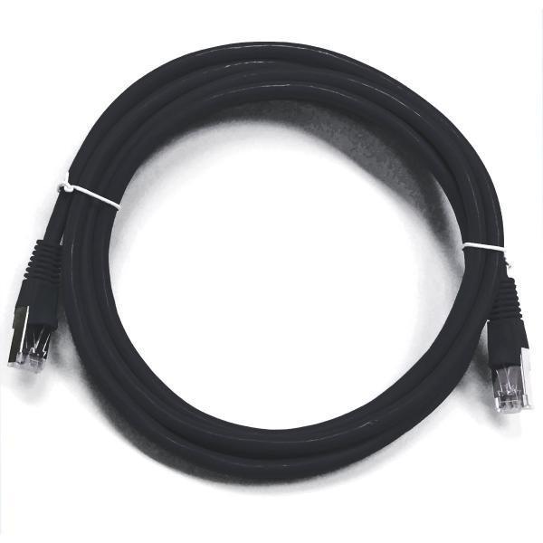 TechCraft Câble ethernet réseau Cat6 RJ-45 blindé 100 pieds Noir - Simple Boutique