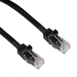 TechCraft Cat6a Câble Ethernet Réseau Straight-Through 10 Gbit/S RJ-45 2 Pieds Noir - Simple Boutique