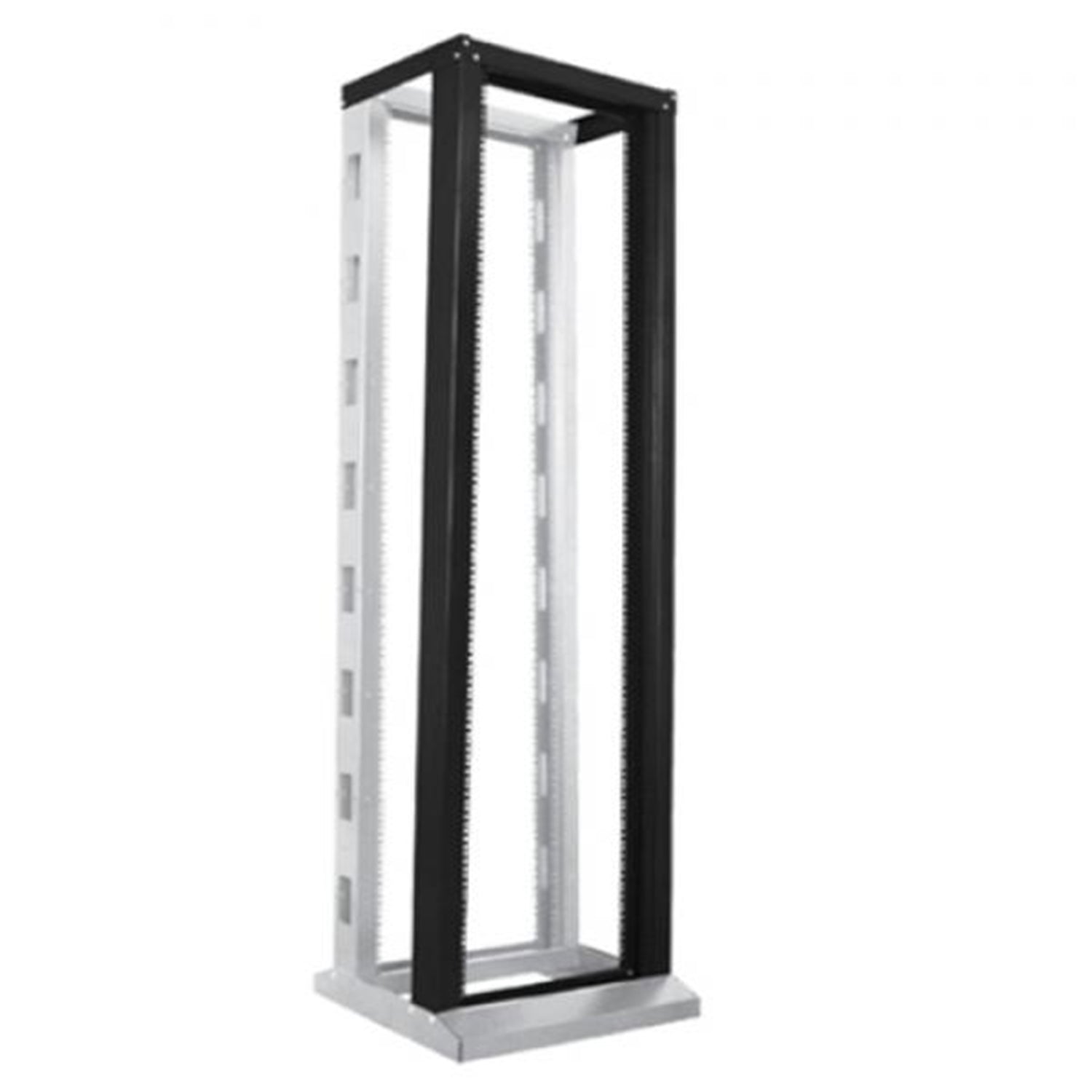TechCraft - Kit d'extension pour Système de Rack à 2 Montants, 48U, 7.5' de Hauteur, Fabriqué en Acier, Noir - Simple Boutique
