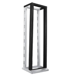 TechCraft - Kit d'extension pour Système de Rack à 2 Montants, 48U, 7.5' de Hauteur, Fabriqué en Acier, Noir - Simple Boutique