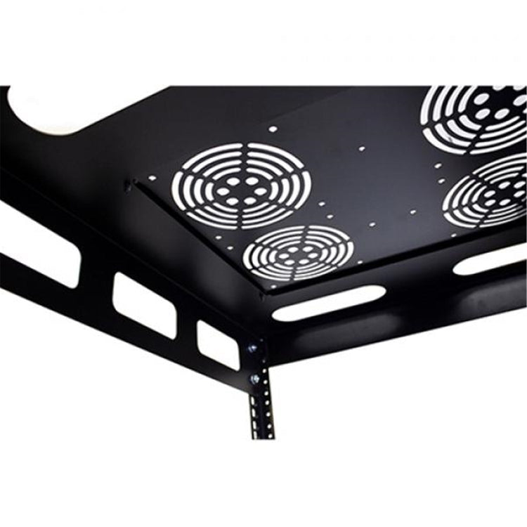 TechCraft - Rack Audio Visuelle à Cadre Ouvert 15U, Fabriqué en Acier Laminé à Froid, Noir - Simple Boutique
