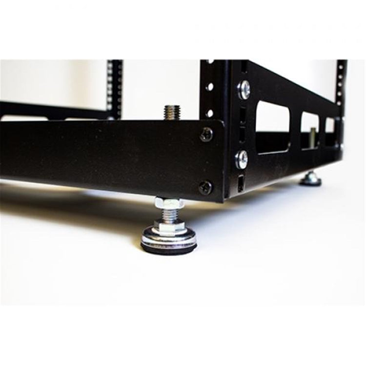TechCraft - Rack Audio Visuelle à Cadre Ouvert 15U, Fabriqué en Acier Laminé à Froid, Noir - Simple Boutique