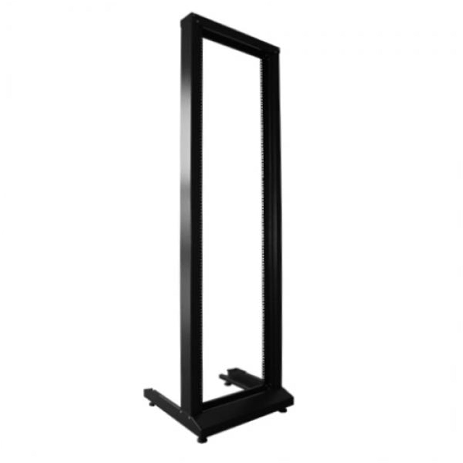 TechCraft - Rack de Relais à 2 Montants 48U, 7.5' de Hauteur, Fabriqué en Acier, Noir - Simple Boutique
