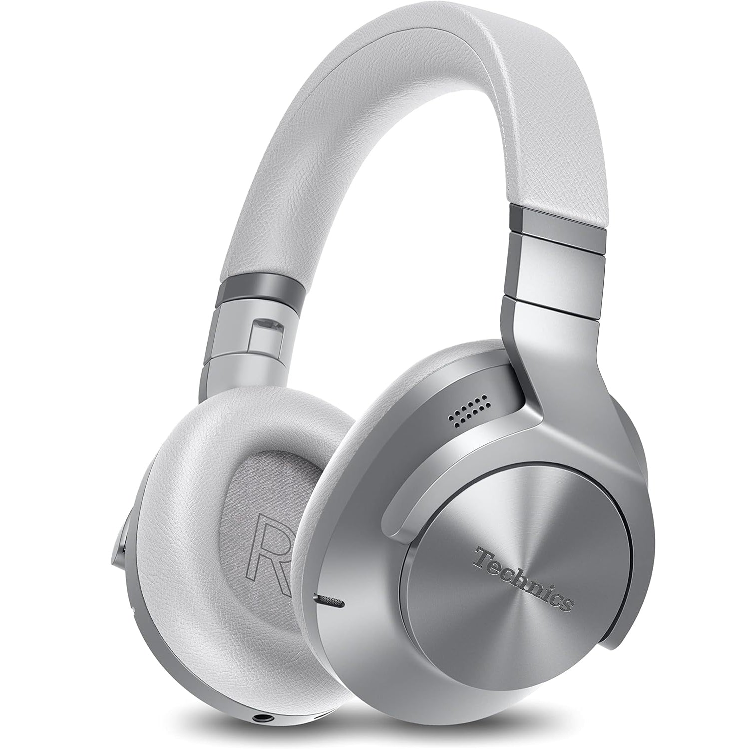 Technics - Écouteurs Bluetooth Sans-Fil avec Réduction du Bruit, Hi-Res, Télécommande et Microphone Intégrés, Argenté - Simple Boutique