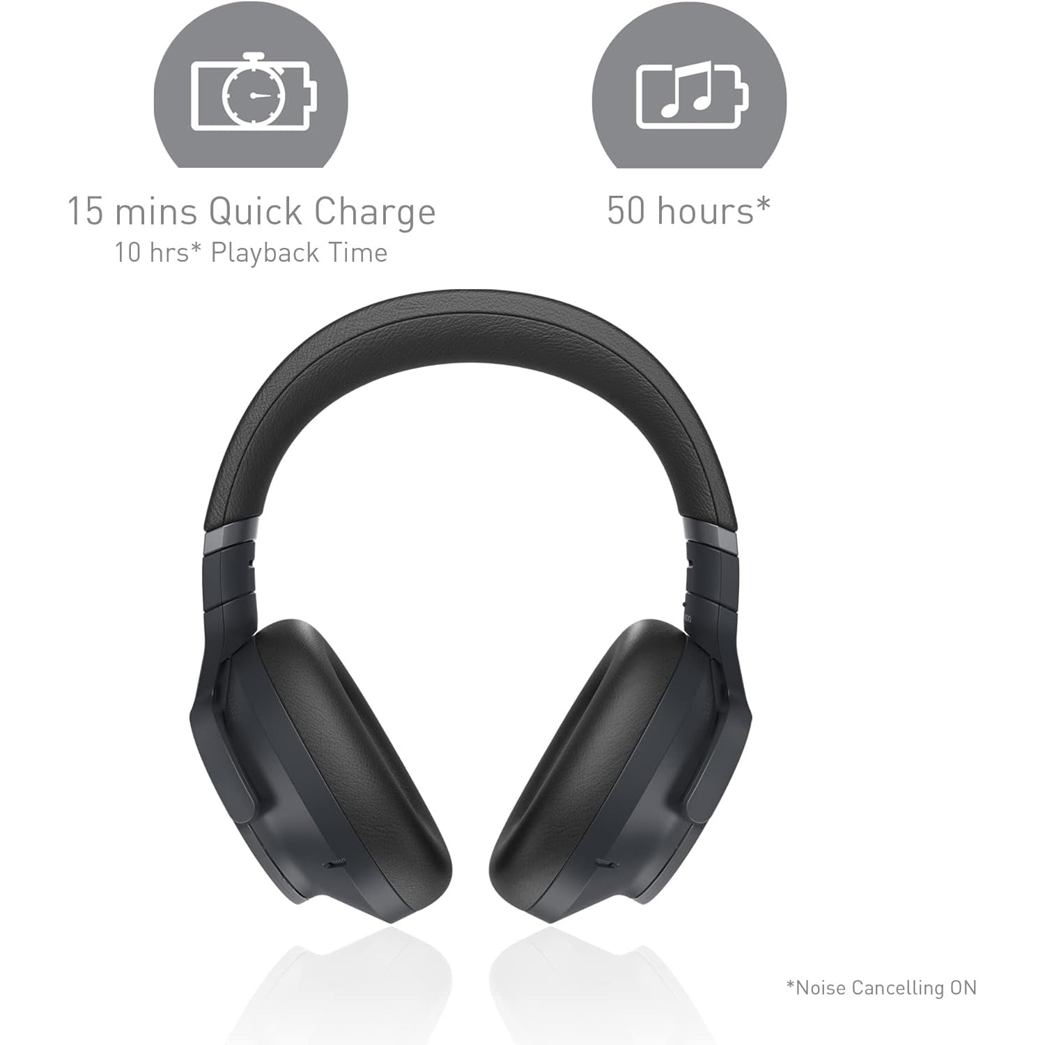 Technics - Écouteurs Bluetooth Sans-Fil avec Réduction du Bruit, Hi-Res, Télécommande et Microphone Intégrés, Noir - Simple Boutique