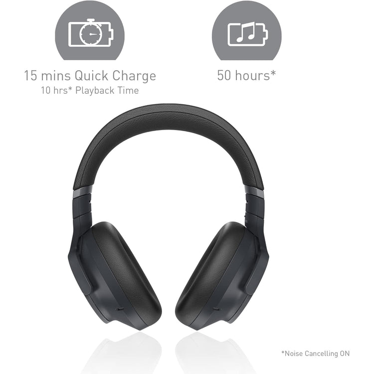 Technics - Écouteurs Bluetooth Sans-Fil avec Réduction du Bruit, Hi-Res, Télécommande et Microphone Intégrés, Noir - Simple Boutique