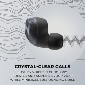 Technics - Écouteurs Intra-Auriculaires Sans-Fil Bluetooth avec Microphone et Boitier de Recharge, Noir - Simple Boutique