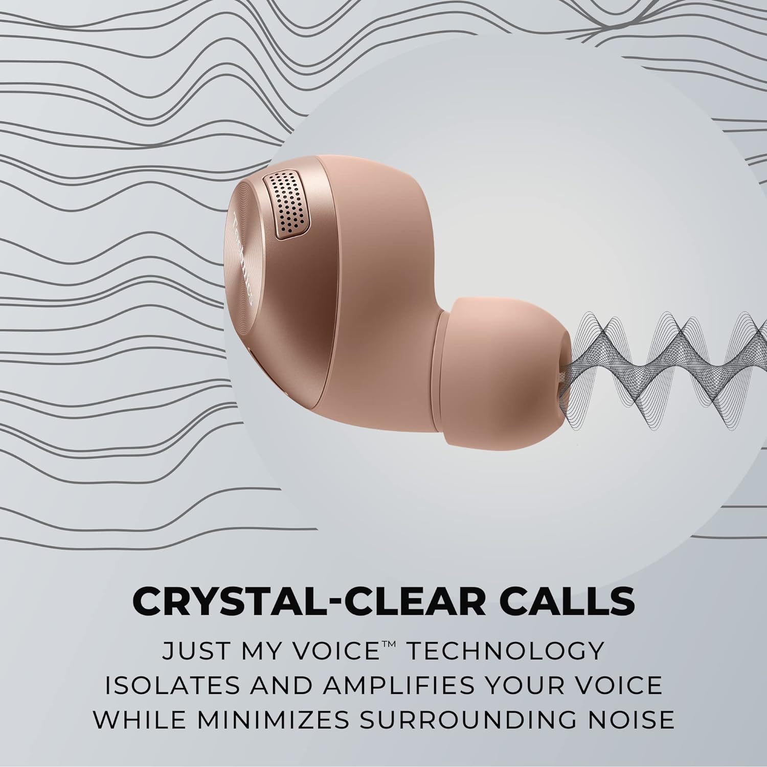 Technics - Écouteurs Intra-Auriculaires Sans-Fil Bluetooth avec Microphone et Boitier de Recharge, Rose - Simple Boutique