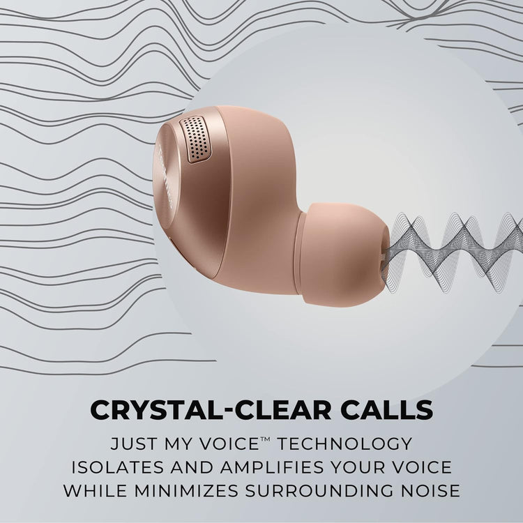 Technics - Écouteurs Intra-Auriculaires Sans-Fil Bluetooth avec Microphone et Boitier de Recharge, Rose - Simple Boutique