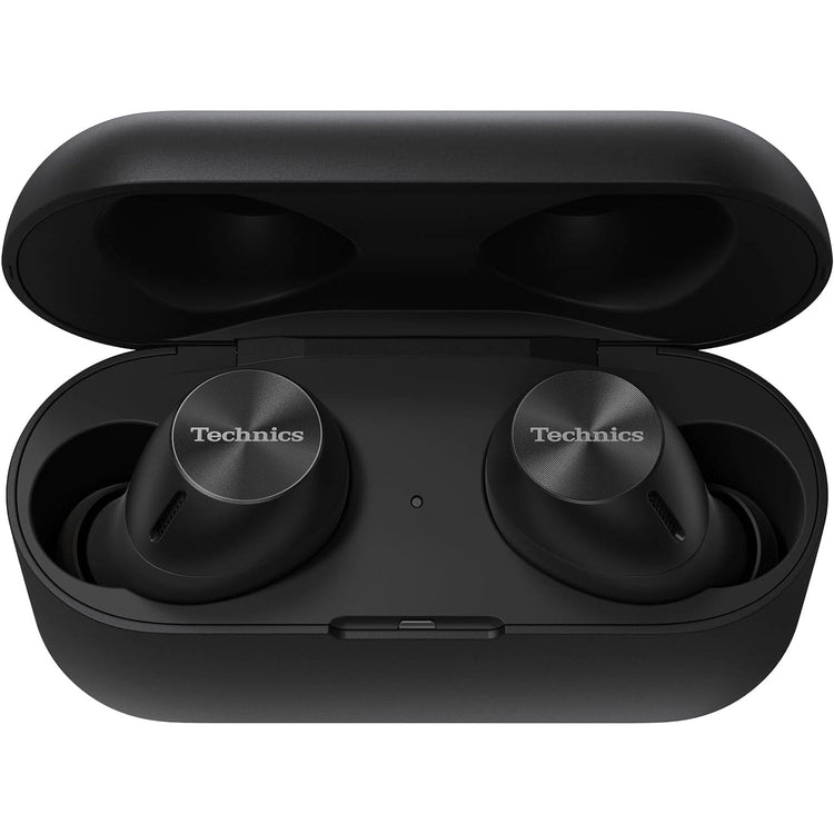 Technics - Écouteurs Intra-Auriculaires Sans-Fil Bluetooth avec Suppression du Bruit, Microphone et Boitier de Recharge, Noir - Simple Boutique