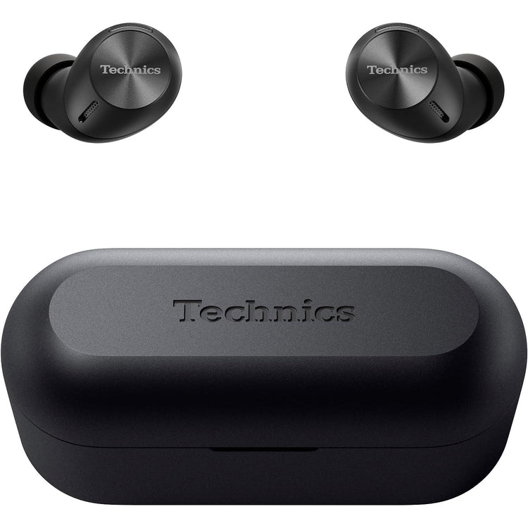 Technics - Écouteurs Intra-Auriculaires Sans-Fil Bluetooth avec Suppression du Bruit, Microphone et Boitier de Recharge, Noir - Simple Boutique