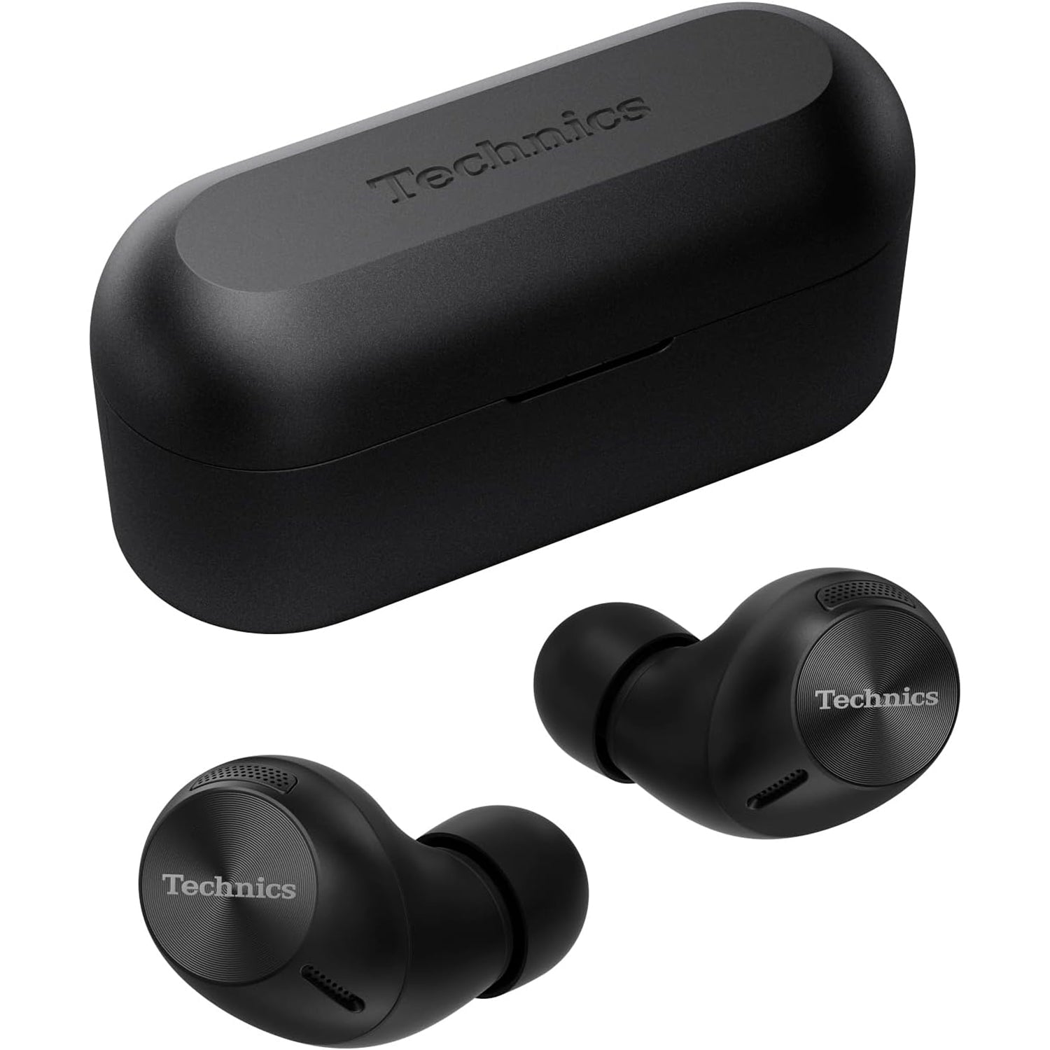 Technics - Écouteurs Intra-Auriculaires Sans-Fil Bluetooth avec Suppression du Bruit, Microphone et Boitier de Recharge, Noir - Simple Boutique