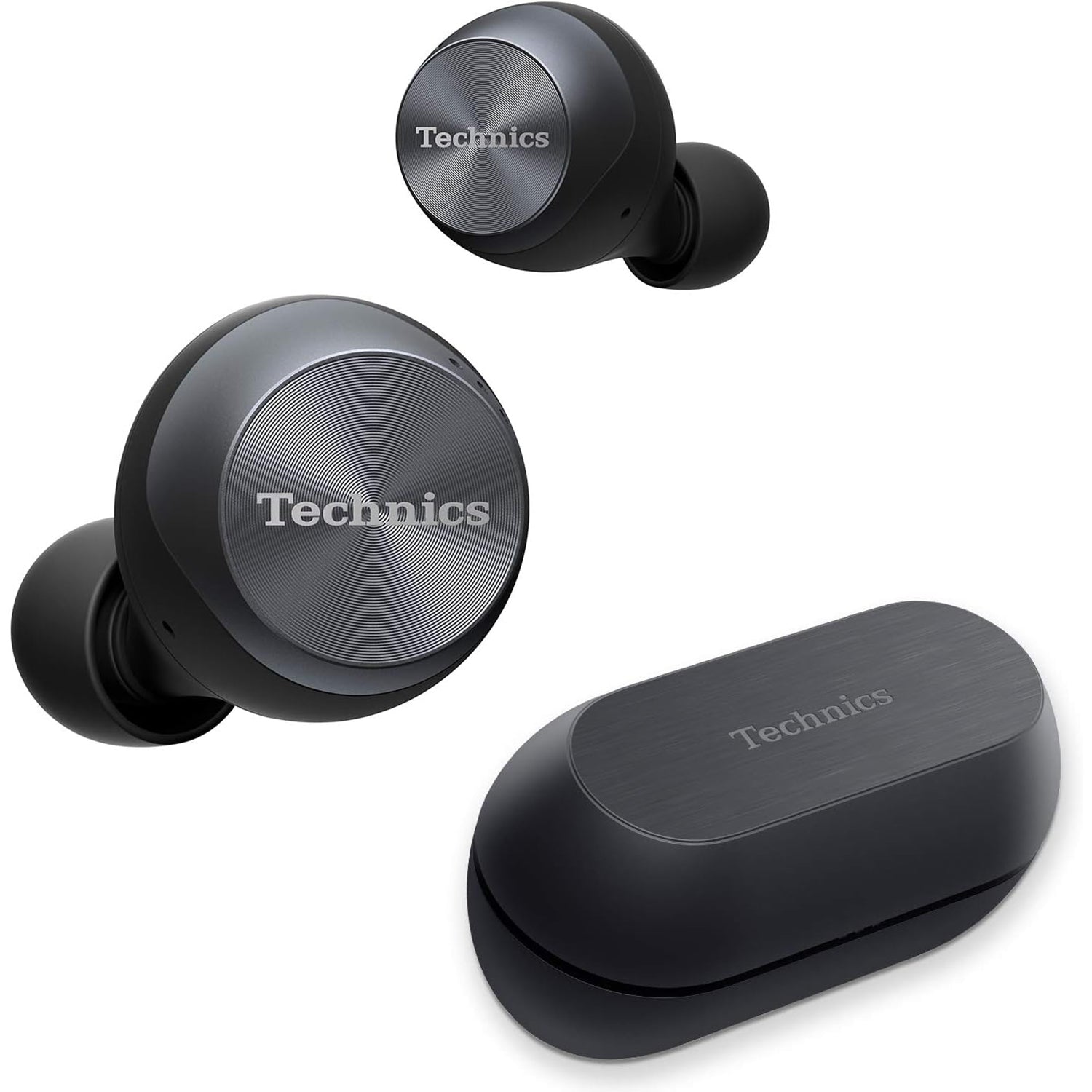 Technics - Écouteurs Intra-Auriculaires Sans-Fil Bluetooth avec Supression du Bruit, Microphone et Boitier de Recharge, Noir - Simple Boutique
