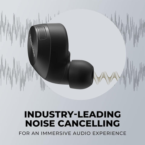 Technics - Écouteurs Intra-Auriculaires avec Supression du Bruit, Microphone et Boitier de Recharge, Noir