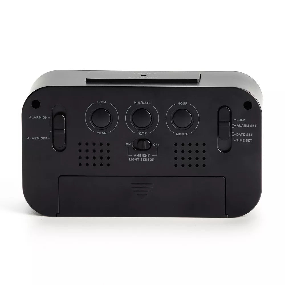 Timex Réveil-Matin Portable avec Grand Affichage, Fonctionne à Batteries, Noir - T108B - Simple Boutique