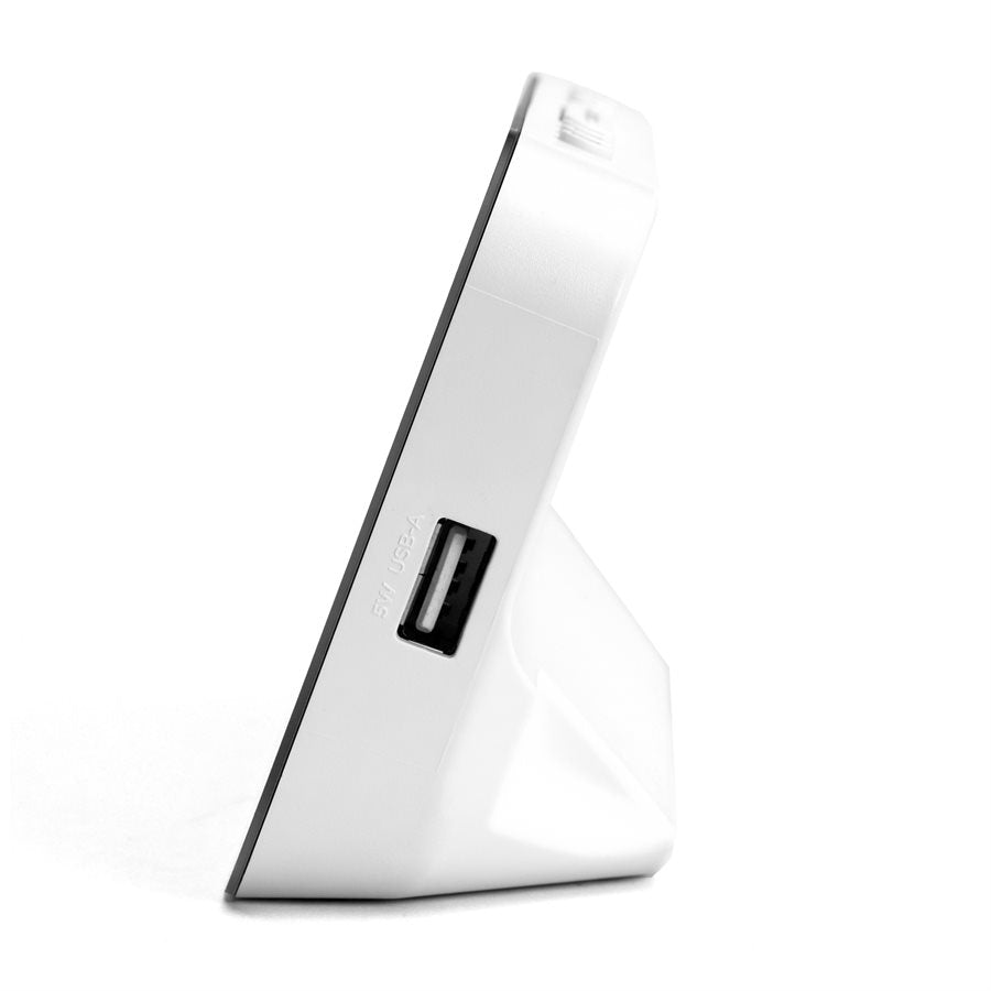 Timex Réveil-Matin avec Grand Affichage LED, Chargement USB et Batterie de Secours, Blanc - T1320 - Simple Boutique