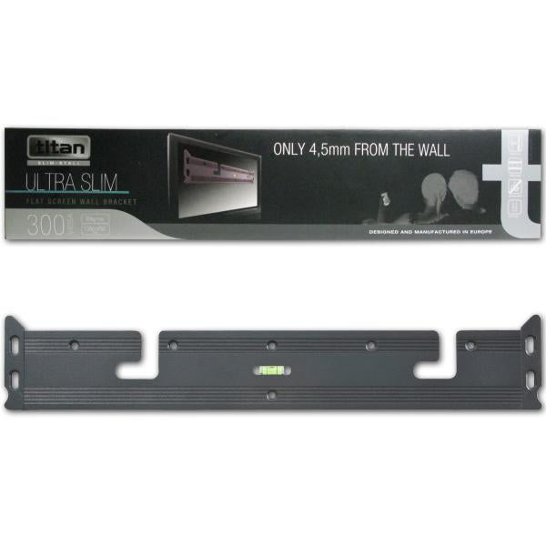 Titan Support Mural Fixe Ultra-Mince pour Téléviseur jusqu'à 55 po, jusqu'à 35 kg, Noir - 30040 - Simple Boutique