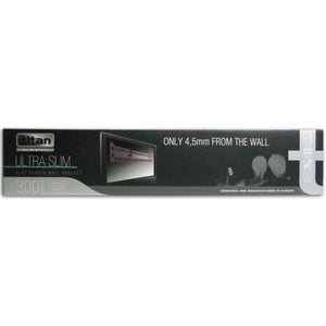 Titan Support Mural Fixe Ultra-Mince pour Téléviseur jusqu'à 55 po, jusqu'à 35 kg, Noir - 30040 - Simple Boutique