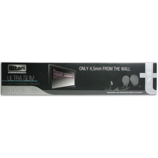 Titan Support Mural Fixe Ultra-Mince pour Téléviseur jusqu'à 55 po, jusqu'à 35 kg, Noir - 30040 - Simple Boutique