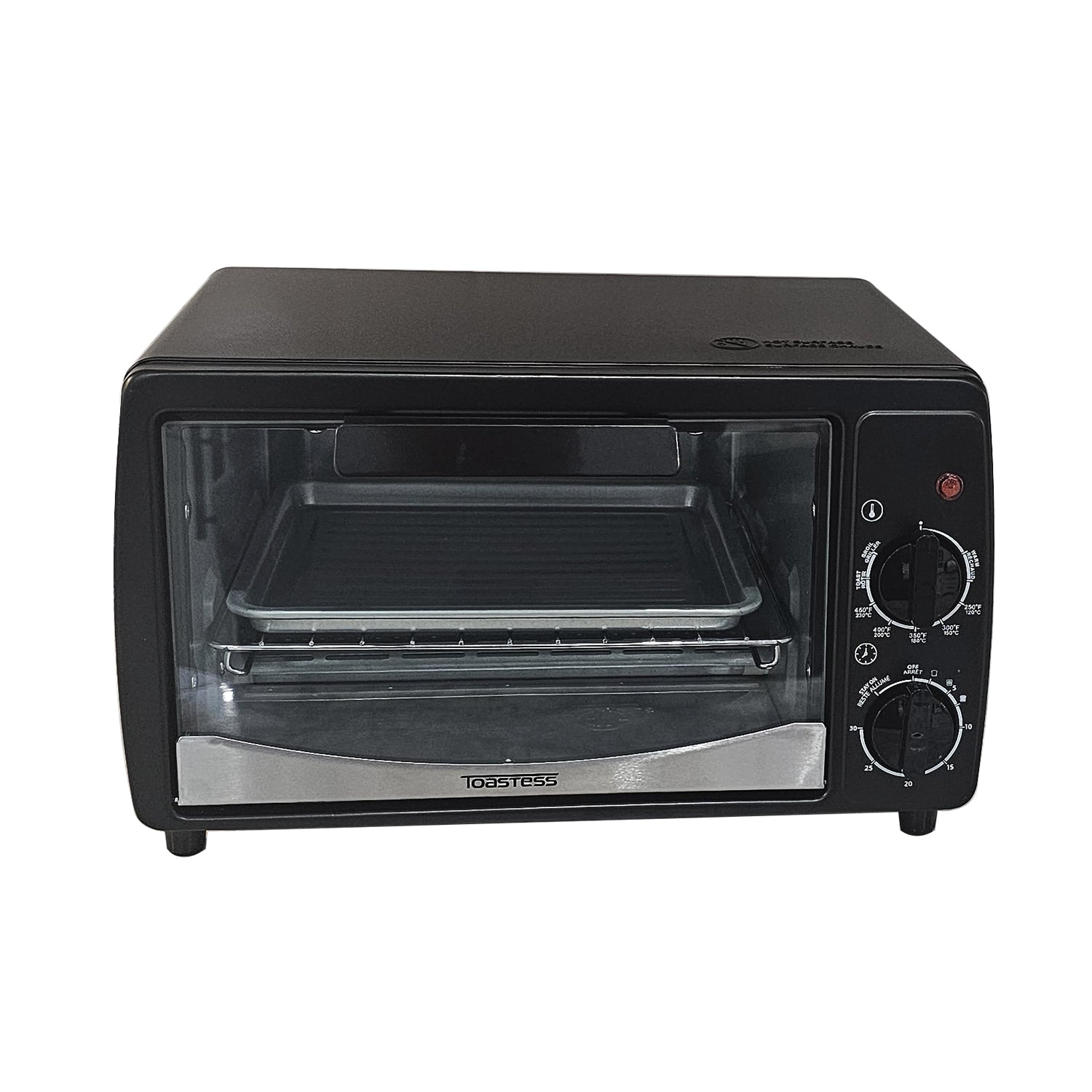 Toastess - Four Grille-Pain, Capacité de 4 Tranches, Contrôle de la Température, 1000 Watts, Noir - Simple Boutique