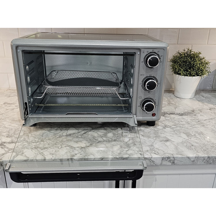 Toastess - Four Grille-Pain et Friteuse à Air, Capacité de 6 Tranches, Température Réglable, Acier Inoxydable - Simple Boutique
