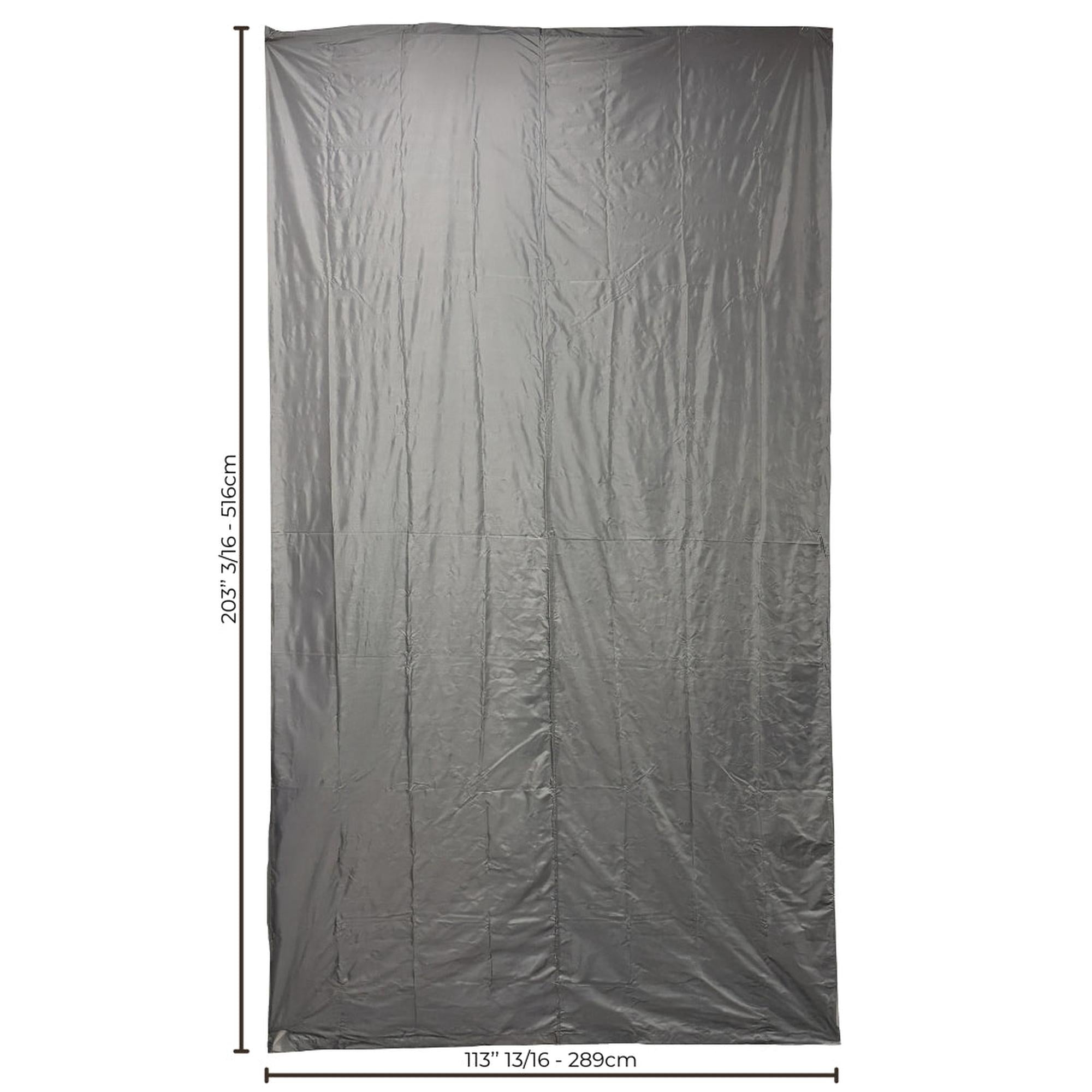 Toile pour Pergola 10' x 10' Pallazo, 204"x114", Tissu en Polyester, Gris (Toile Seulement) - Simple Boutique