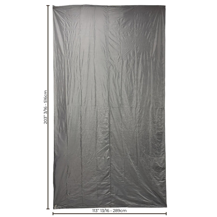 Toile pour Pergola 10' x 10' Pallazo, 204"x114", Tissu en Polyester, Gris (Toile Seulement) - Simple Boutique