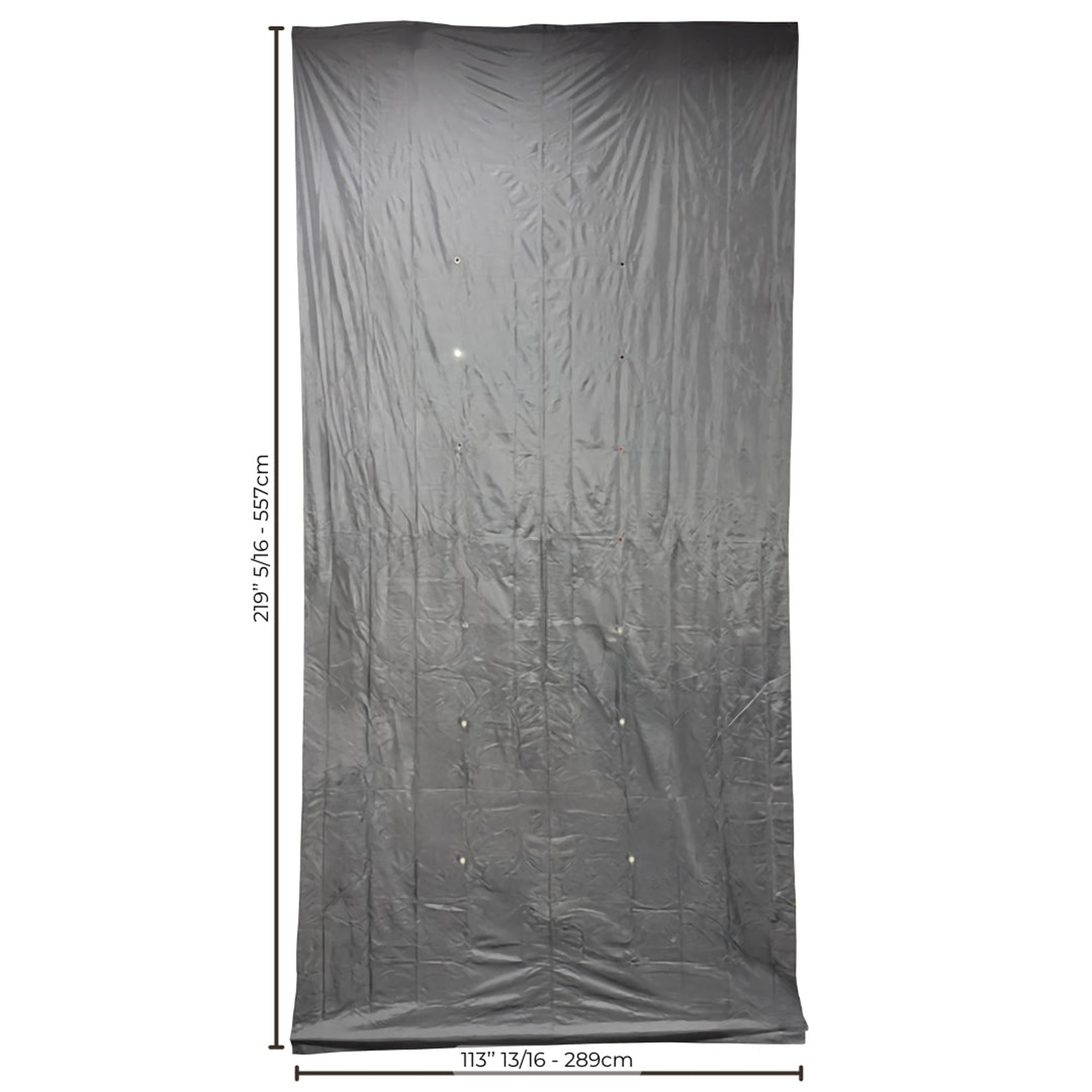 Toile pour Pergola 10' x 12' Pallazo, 220"x114", Tissu en Polyester, Gris (Toile Seulement) - Simple Boutique