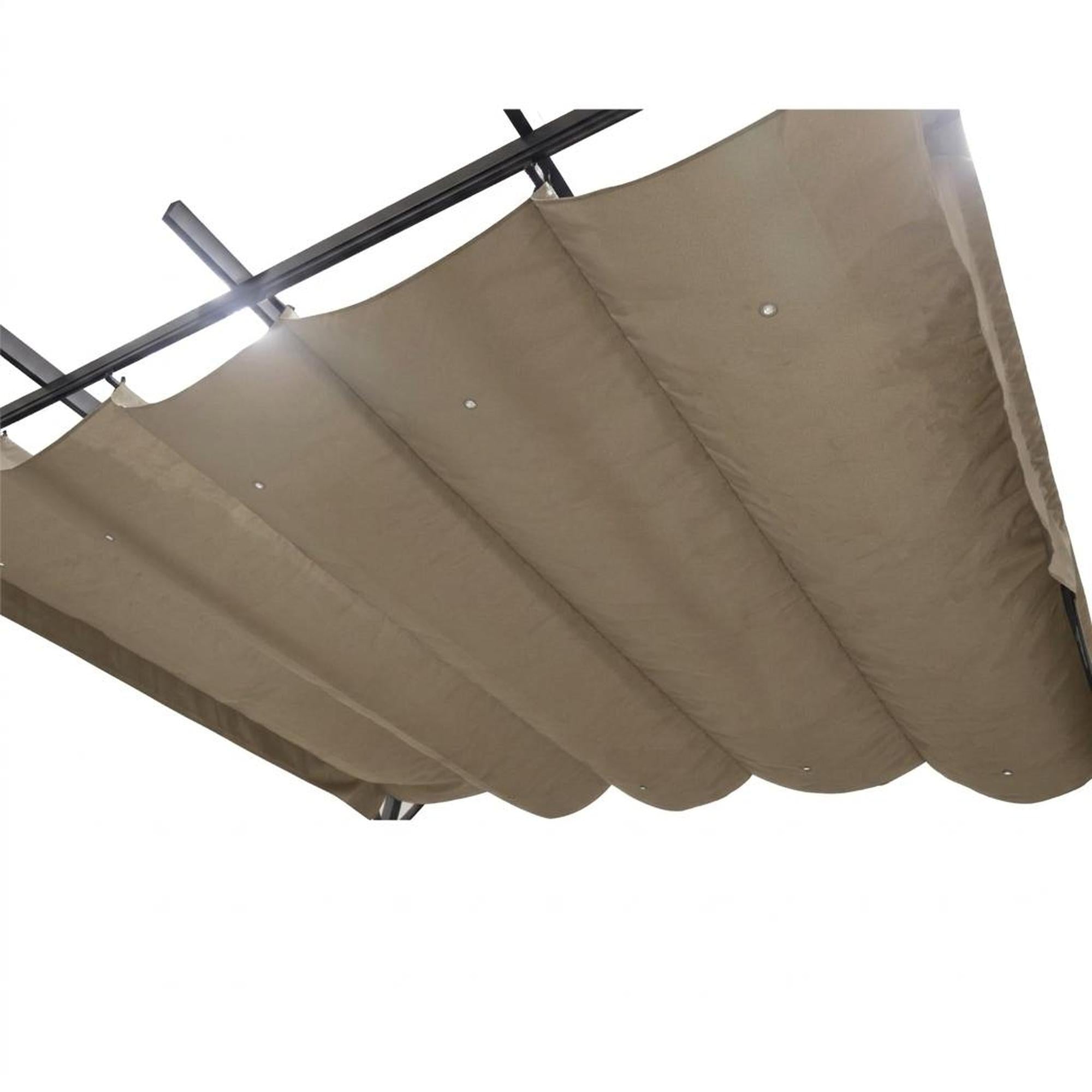 Toile pour Pergola San Luis, 10' x 12', Tissu en Polyester, Beige (Toile Seulement) - Simple Boutique