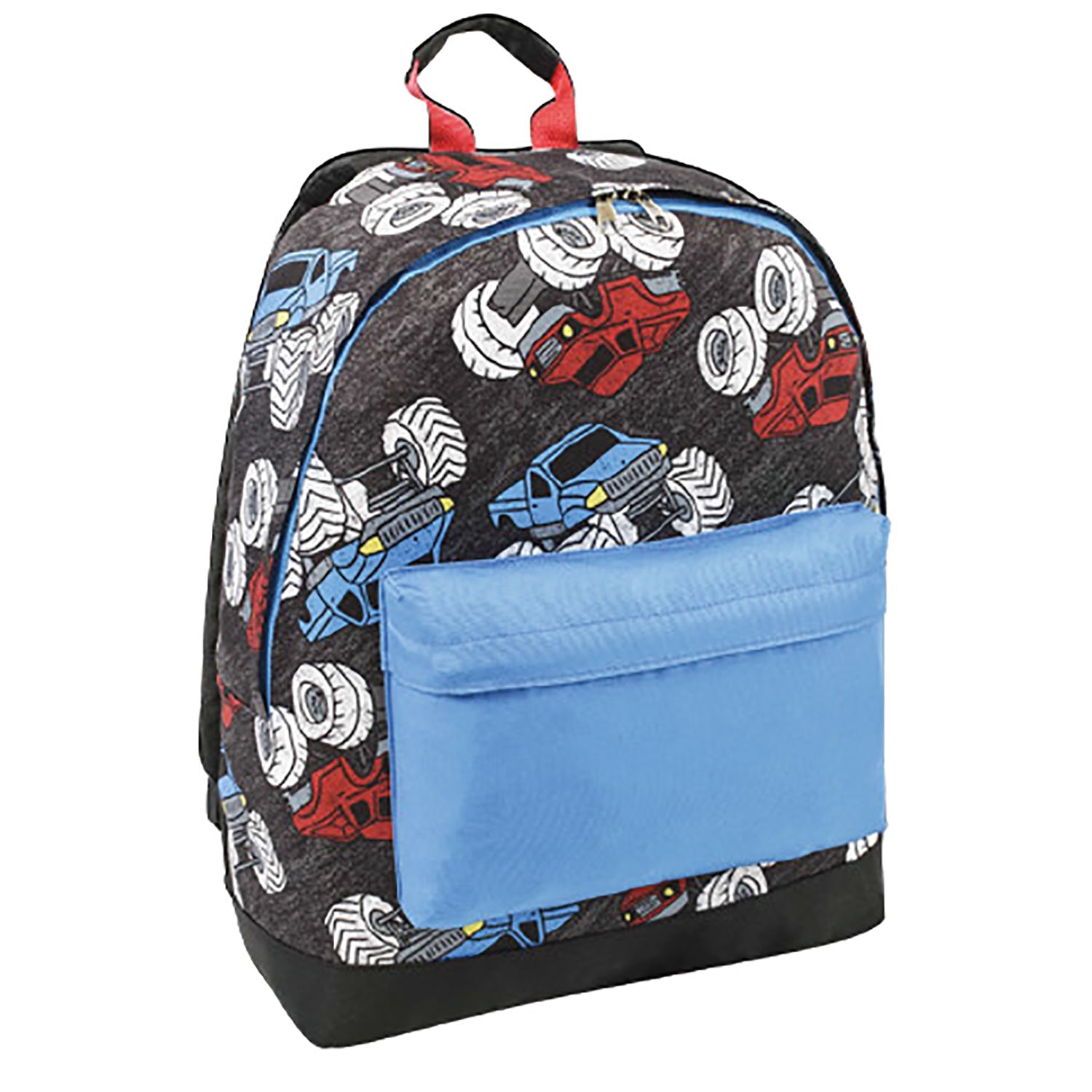 TrailBlazer - Sac à Dos avec Bretelles Réglables Rembourrées, Capacité de 14 Litres, Motif Monster Truck - Simple Boutique